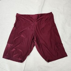 3XL Burgundy Athletic Shorts